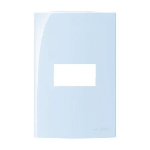 Linha Sleek – Placas 4×2” 1 posto horizontal – Sereno