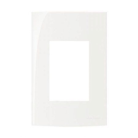 Linha Sleek – Placas 4×2” 3 postos horizontais – Branco