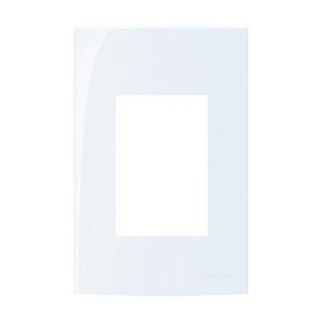 Linha Sleek – Placas 4×2” 3 postos horizontais – Acqua