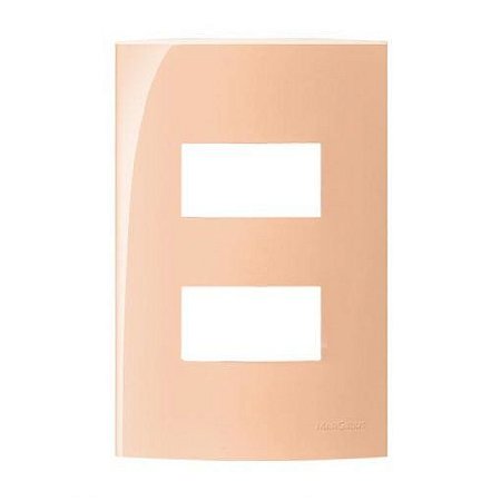 Linha Sleek – Placas 4×2” Placas 4×2’’ 2 postos horizontais separados– Skin