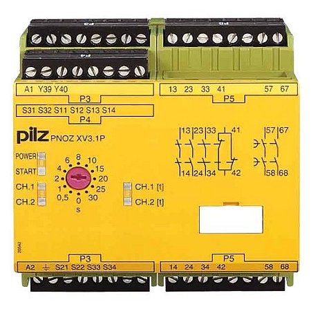 787520 - Pilz - PNOZ XV3.1P C 30 / 24VDC 3n / o 1n / c 2n / ot