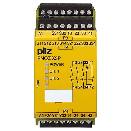 777313 - Pilz - PNOZ X3P 24-240VACDC 3n / o 1n / c 1so