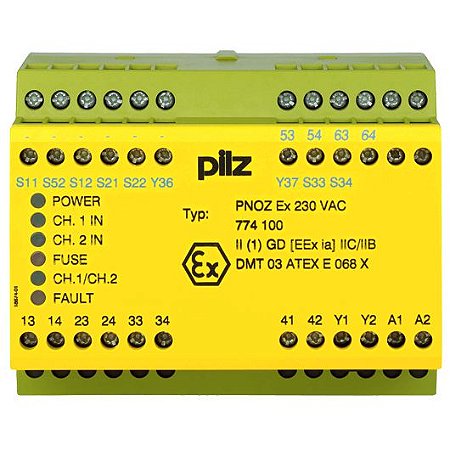 774100 - Pilz - PNOZ EX 230VAC 3n / o 1n / c