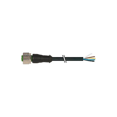 7000-12241-6152000 MURRELEKTRONIK M12 fêmea 0° com cabo PVC 5X0.34 preto UL/CSA 20m