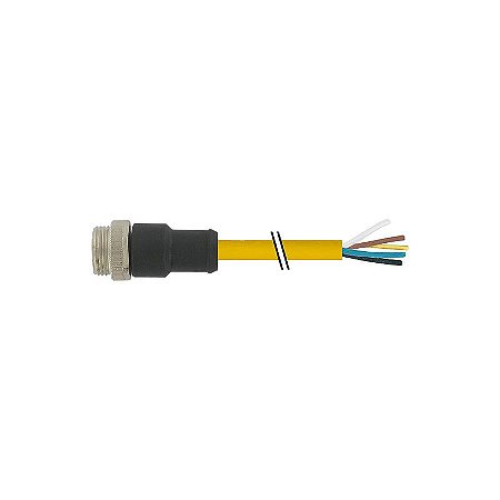 7700-A5001-U1D0300 MURRELEKTRONIK Mini (7/8) 5 pólos, macho (Ext.) reto com cabo TPE, TC-ER+FT4, 5x16AWG, amarelo