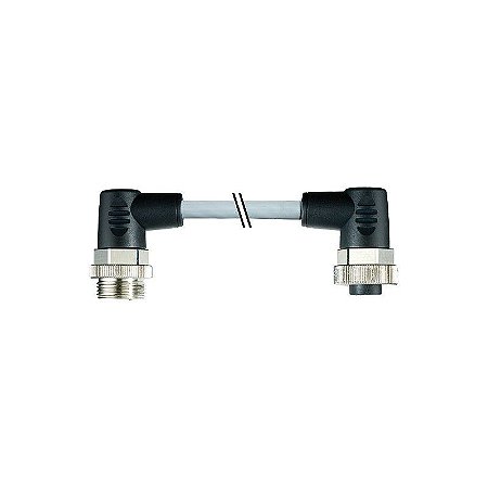 7000-50051-9650500 MURRELEKTRONIK 7/8" macho 90° / 7/8" fêmea 90° PUR 5x1.0 cinzento 5m