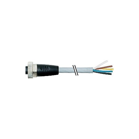 7000-78021-9624000 MURRELEKTRONIK 7/8" fêmea 0° com cabo PUR 5x2.5 cinzento UL/CSA+cadeia porta-cabos 40m