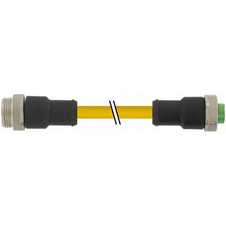 7700-A5A01-U1D0750 MURRELEKTRONIK Mini (7/8) 5 pólos, macho (Ext.) reto/fêmea reto, TPE, TC-ER+FT4, 5x16AWG,..