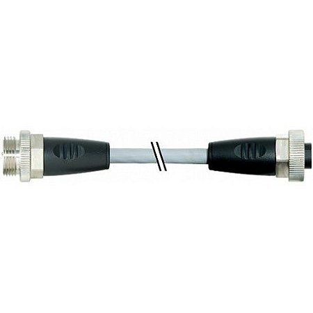 7000-50021-9612300 MURRELEKTRONIK 7/8" macho 0° / 7/8" fêmea 0° PUR 5x1.5 cinzento UL/CSA+cadeia porta-cabos..