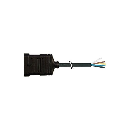 7072-73521-5160200 MURRELEKTRONIK plugue de válvula SuperSeal macho 6 pólos com cabo PUR 6x0.75 preto 2m