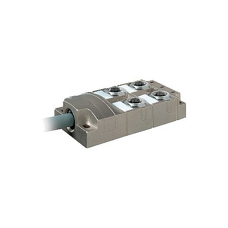 8000-54510-4480300 MURRELEKTRONIK MVP-METALL, 4XM12, 5 pólos, precableado 3.0m PUR 8x0,5 + 3x1,0, UL/CSA