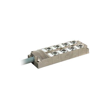 8000-58510-4521000 MURRELEKTRONIK MVP-METALL, 8XM12, 5 pólos, precableado 10.0m PUR 16x0,5 + 3x1,0, UL/CSA