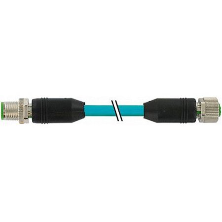 7700-48571-S4W0750 MURRELEKTRONIK M12 macho 0° / M12 fêmea 0° 8 pólos EN TPE 4x2xAWG24 blindado azul UL/CSA ..