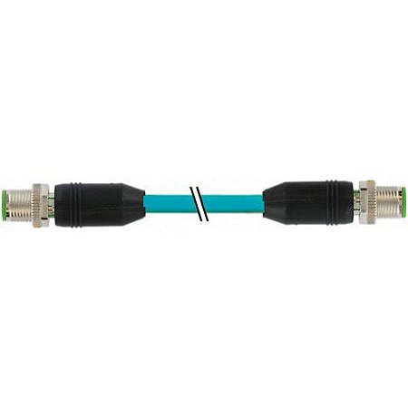 7700-51001-S4X0700 MURRELEKTRONIK M12 macho 0° / macho 0° X-cod. Gigabit TPE 4x2xAWG26 blindado azul UL/CSA ..