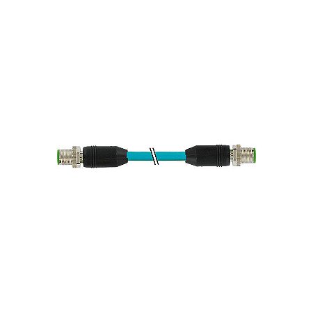 7700-51001-S4X1500 MURRELEKTRONIK M12 macho 0° / macho 0° X-cod. Gigabit TPE 4x2xAWG26 blindado azul UL/CSA ..