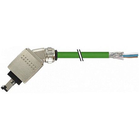 7000-74621-7960150 MURRELEKTRONIK RJ45 Push Pull macho 45º extremidade livre Profinet PUR 2x2xAWG22 blindado..
