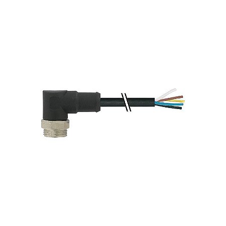 7700-A5011-UMD1000 MURRELEKTRONIK Mini (7/8) 5 pólos, macho (Ext.) 90° com cabo PUR, UL/CSA, 5x16AWG