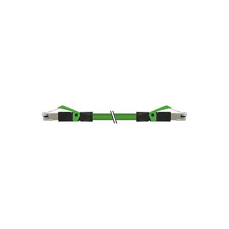 7000-74301-7961000 MURRELEKTRONIK RJ45 macho 0º / RJ45 macho 0º Ethernet PUR 2x2xAWG22 blindado verde UL,CSA