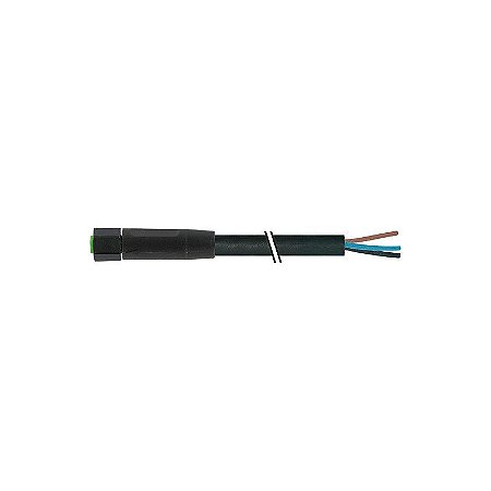 7003-08048-8280200 MURRELEKTRONIK M8 fêmea 0° com cabo SC FEP-JB preto 2m