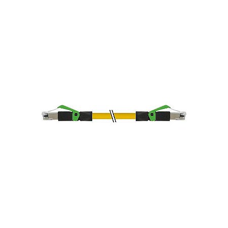 7000-74301-6750060 MURRELEKTRONIK RJ45 macho 0º / RJ45 macho 0º Ethernet PUR 2x2xAWG22 blindado amarelo UL/C..