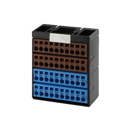 56109 BLOCO DE TERMINAIS POTENCIAL MURRELEKTRONIK AZUL MARROM