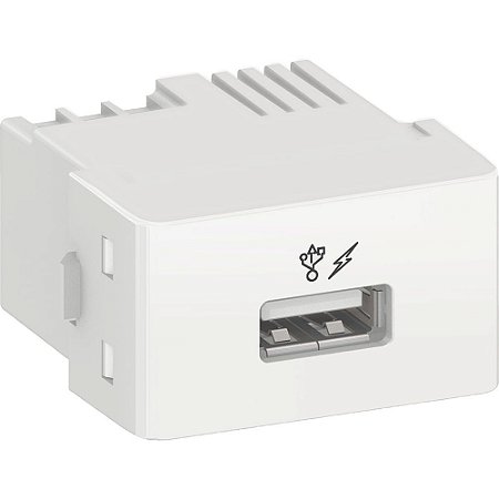 MODULO TOMADA CARREGADOR USB 5.1VDC 1A 1 MOD / 1 CONEC. PRM47811