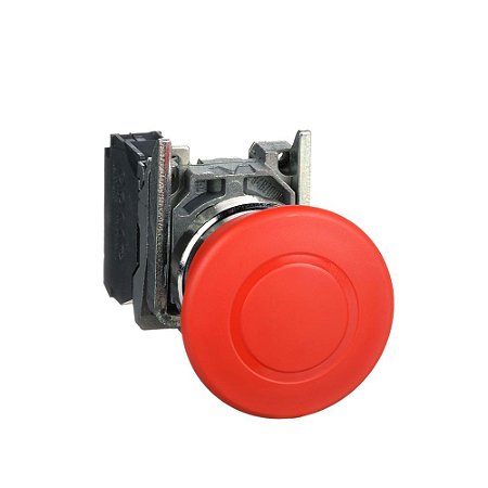 BOTÃO Ø22MM METÁLICO, EMERGÊNCIA, COGUMELO Ø40MM, VERMELHO, NF XB4BT842