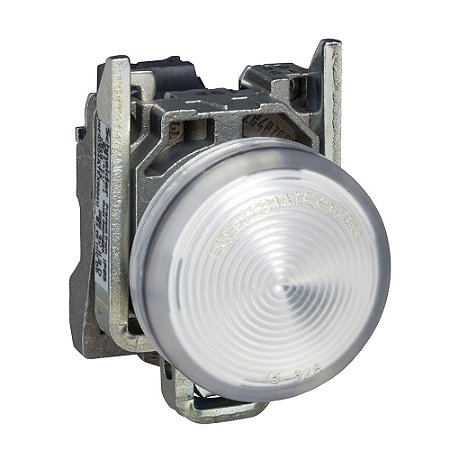 SINALIZADOR MODULAR Ø22MM METÁLICO, LED, BRANCO, 24VCA/CC XB4BVB1