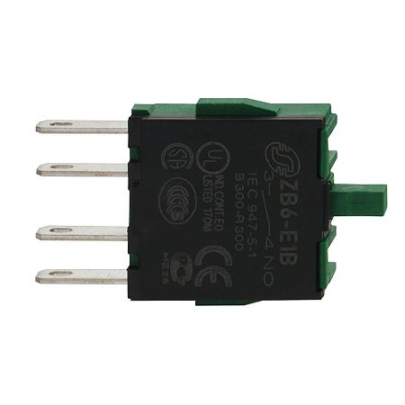 BLOCO DE CONTATO PARA 16MM PLAST PRATA 1NA TERMINAIS FASTON ZB6E1B