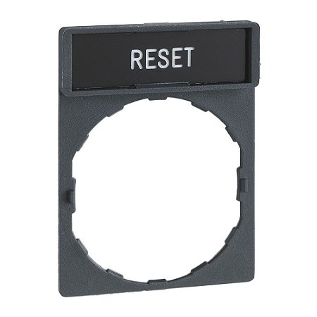 PORTA ETIQUETA 30X40MM PRETO VERMELHO RESETPT ZBY2322