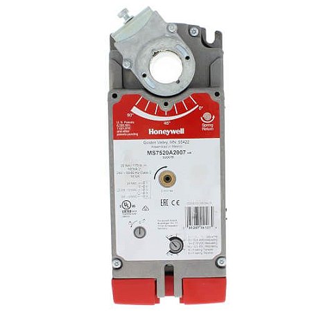 Flutuante (0) 2-10 Vdc Atuador Amortecedor com retorno por mola, 175 lb-in, 20 Nm
