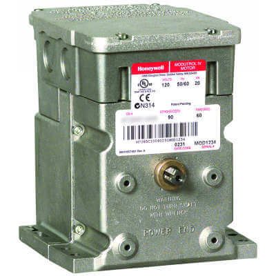 Atuador montado com pé de retorno sem mola de 24 V c / 2 Auxiliar interno. Interruptores, 150 lb-in. Torque