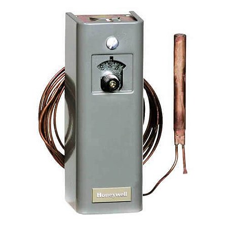 Controlador de temperatura de refrigeração de bulbo remoto com temperatura de ajuste de -30 F a 90 F e capilar de 5 pés