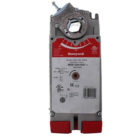 Atuador de acoplamento direto com retorno por mola, 2 posições, SPST, 24 V, 175 lb-in, 20 Nm
