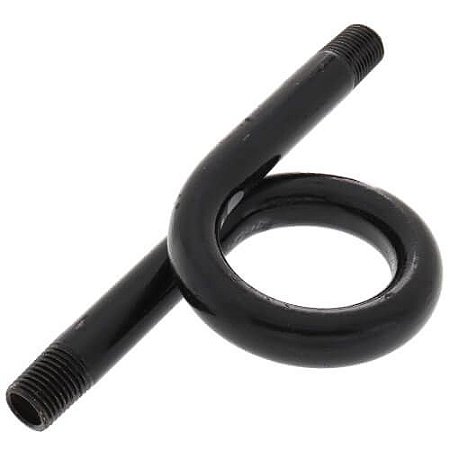 Armadilha de vapor “Black Iron Siphon Loop” - 1/4 ″ NPT Rosca Externa