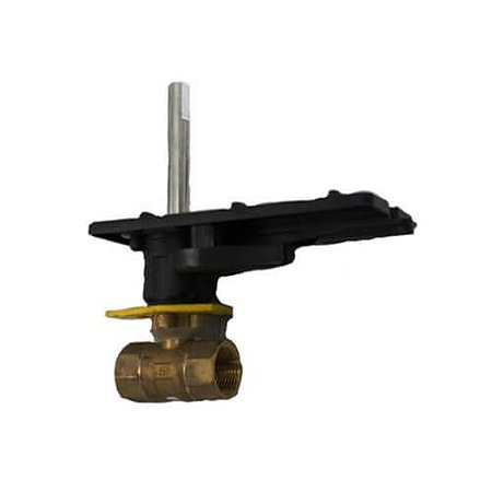 Válvula de esfera de controle rosqueada de latão de 1/2 ″ 2 vias para atuador DCA (4,7 Cv)