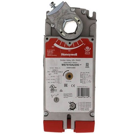 Atuador Amortecedor de Duas Posições com Retorno por Mola e Aux. interruptores para HVAC (88 lb-in)