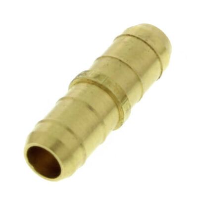 Acoplamento de tubo de plástico farpado de 3/8 ″ x 3/8 ″ farpado (latão)