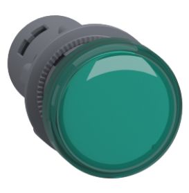 XA2EVM3LC - Sinalizador Ø22mm plástico, LED, verde, 220VCA
