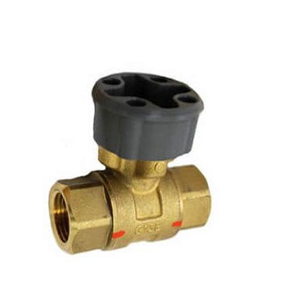 Válvula de esfera de controle roscada de latão de 1 1/2 ″ 2 vias para atuador MVN (14,9 Cv)