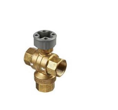 Válvula de esfera de controle com rosca de latão de 3/4 ″ 3 vias para atuador MVN (3,8 Cv)