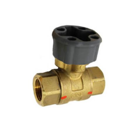 Válvula de esfera de controle com rosca de latão de 1 1/2 ″ 2 vias para atuador MVN (4,4 Cv)