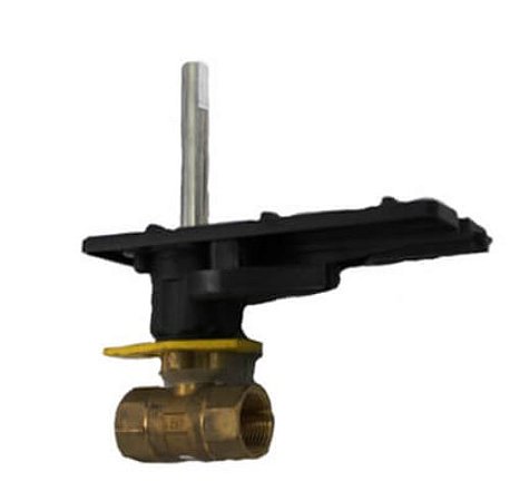 Válvula de esfera de controle rosqueada de aço inoxidável de 1/2 ″ 2 vias para atuador DCA (0,38 CV)