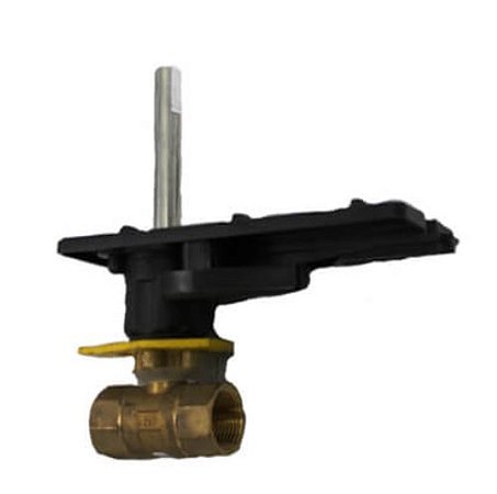Válvula de esfera de controle de latão roscada de 2 vias de 2 1/2 ″ para atuador DCA (45 Cv)