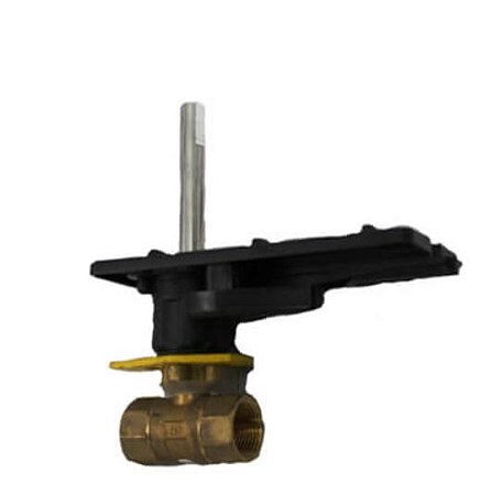 Válvula de esfera de controle rosqueada de aço inoxidável de 1/2 ″ 2 vias para atuador DCA (4,7 Cv)