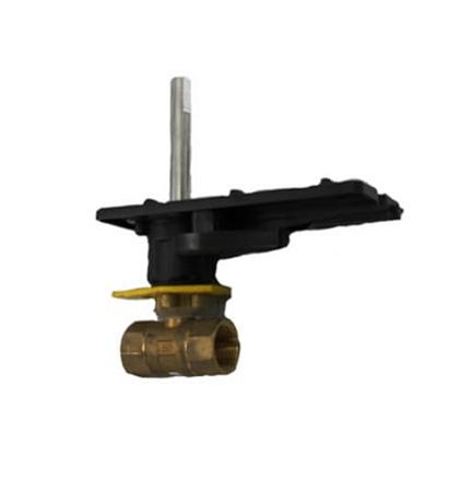 Válvula de esfera de controle de latão roscada de 2 vias de 2 1/2 ″ para atuador DCA (202 Cv)