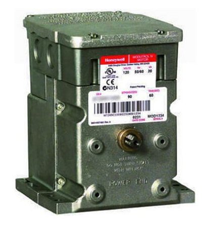 Atuador montado com pé de retorno sem mola de 24 V com 35 lb-in.