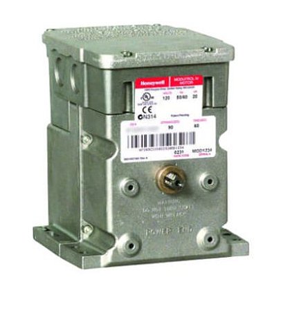 Atuador montado com pé de retorno sem sprin'g de 24 V, 60 lb-in