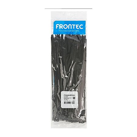 ABRAÇADEIRA NYLON 280MMX4,8 PRETA FRONTEC C100