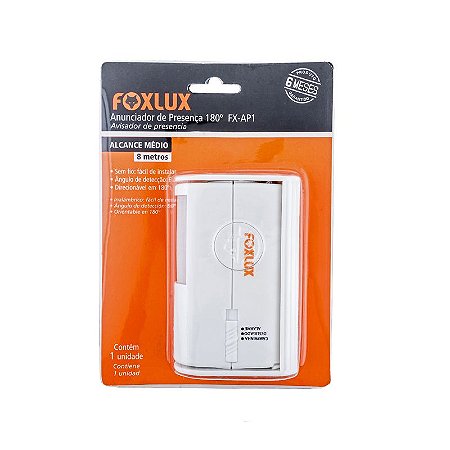 ANUNCIADOR DE PRESENÇA 180º FOXLUX